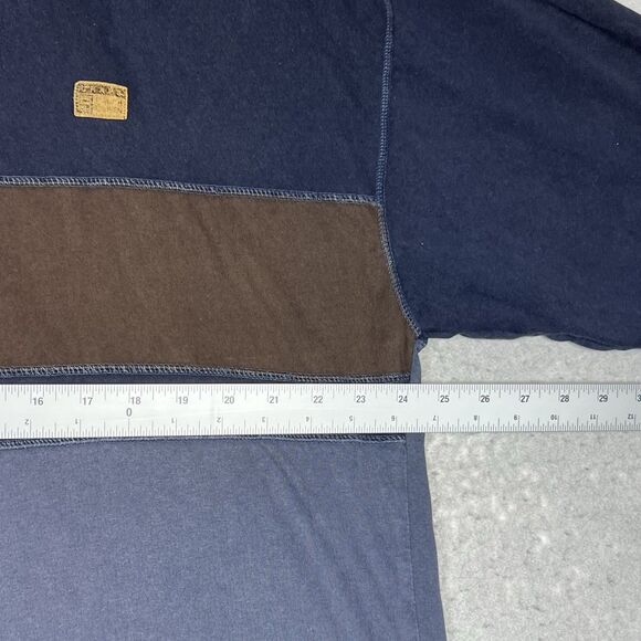 VTG Chaps Ralph Lauren Rugby Polo Shirt Corduroy Men XL Fishing 01978 Colorblock - Picture 8 of 12